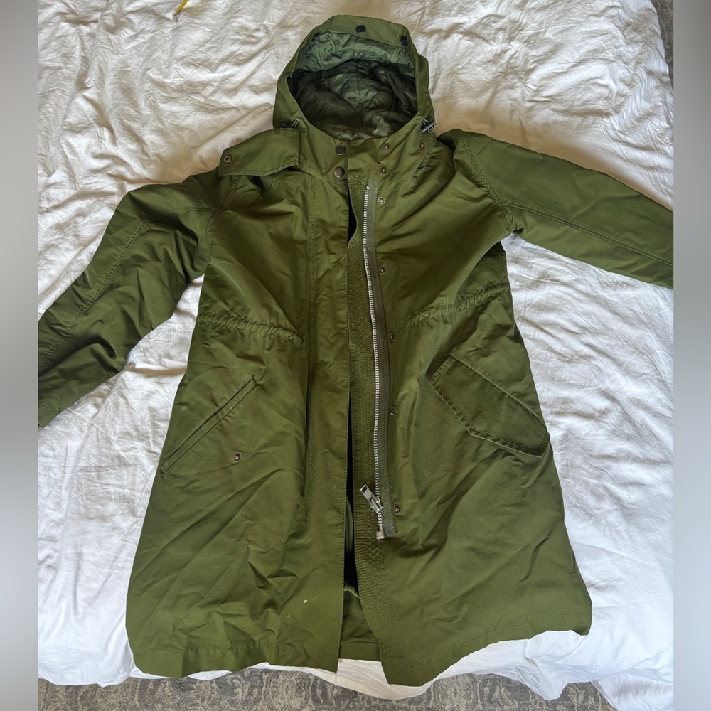 Madewell Green Utility Jacket with Hood